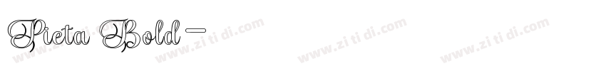 Pieta Bold字体转换